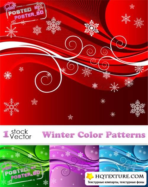 Winter Color Patterns Vector