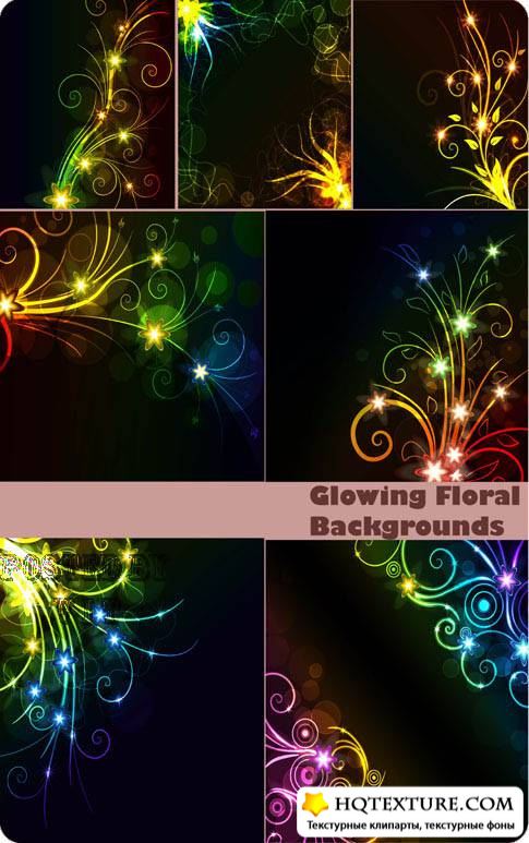 Glowing Floral Backgrounds 30