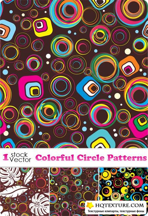 Colorful Circle Patterns Vector