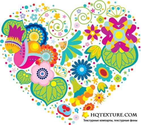 Flowering Shapes Vector Collection