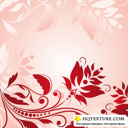 Abstract Floral Vintage Background