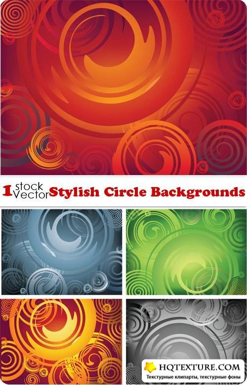 Stylish Circle Backgrounds Vector