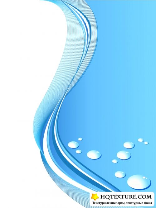 Blue Backgrounds with Drops