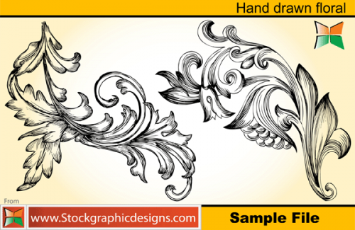 Stock vector - Hand Drawn Floral