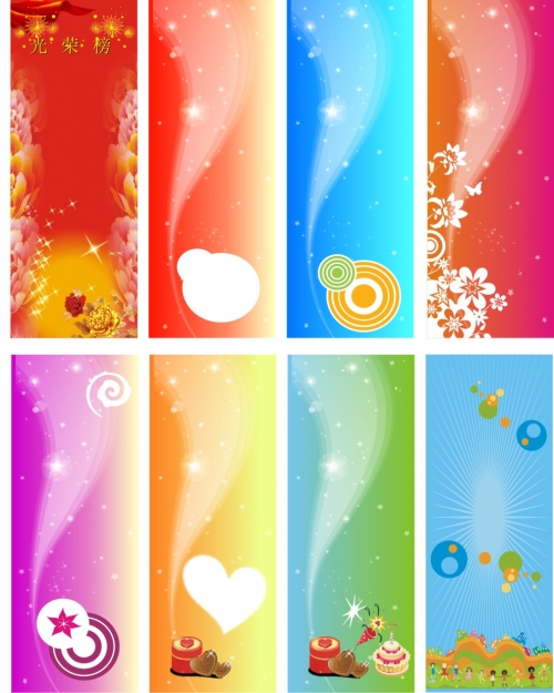 Colorful banners vector - CDR