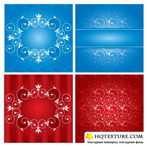 Red & blue backgrounds