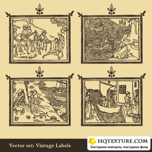 Stock Vector - Vintage Labels