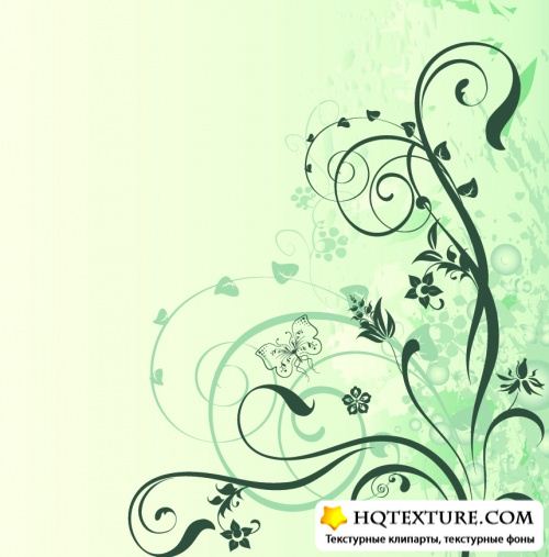 Stock vector: Abstract floral background 3