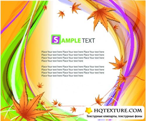 Autumn Leaves Backgrounds Vector