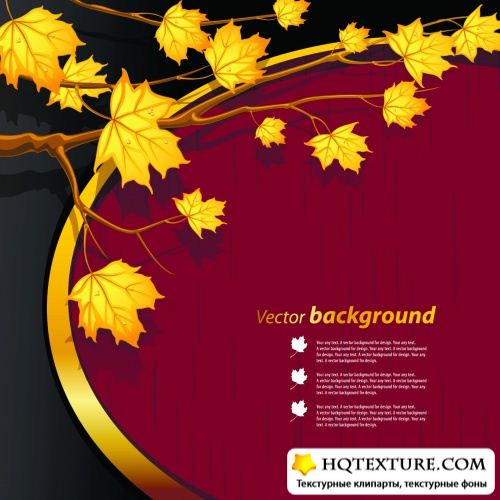 Stock Vector - Autumn Cards 