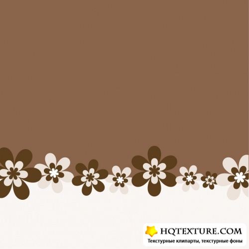 Vector backgrounds floral mix