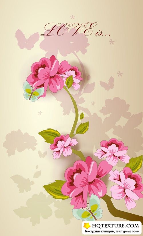 Flower Art Vector 3