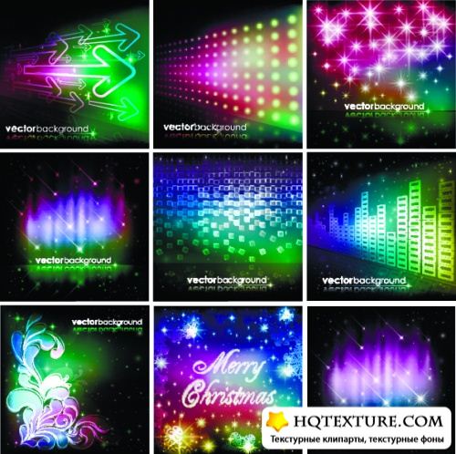 Stock Vector - Colorful Space Backgrounds