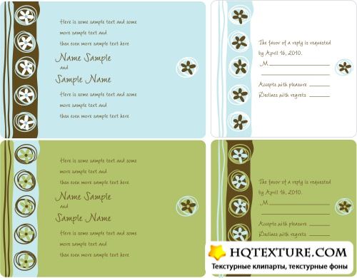 Wedding invitation panels