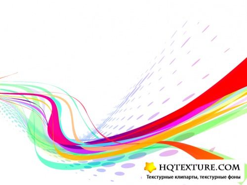 Stock: Abstract rainbow wave line