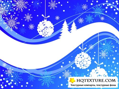 Stock: Christmas background with snowflakes