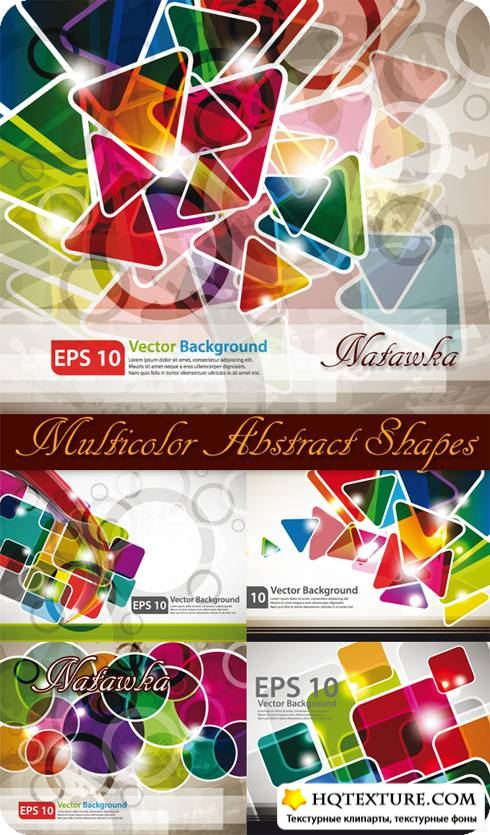 Multicolor Abstract Shapes - Stock Vectors