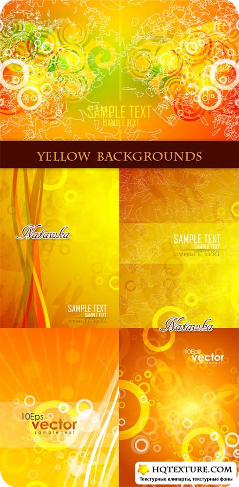 Yellow background - Stock Vectors