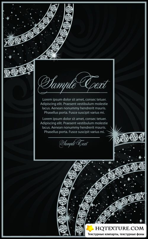 Black Backgrounds with Diamonds Vector