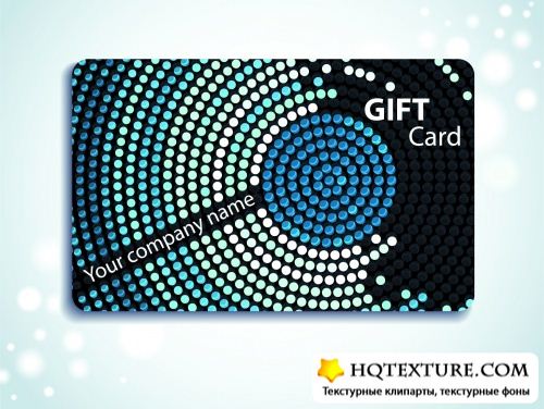 Dark Gift Cards Vector