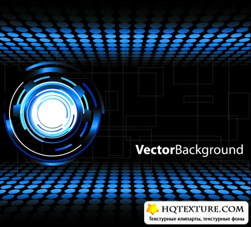 Blue Digital Backgrounds Vector 2