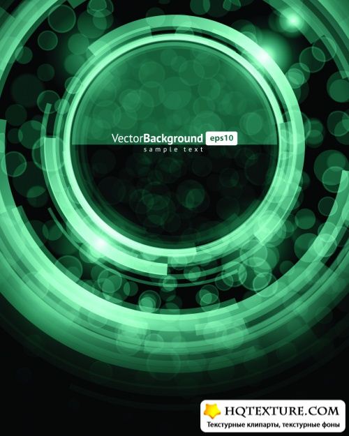 Green Techno Backgrounds Vector