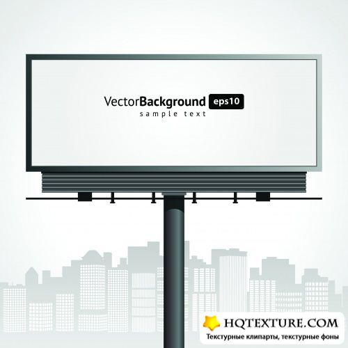 Stock Vector - Urban Blank Billboards