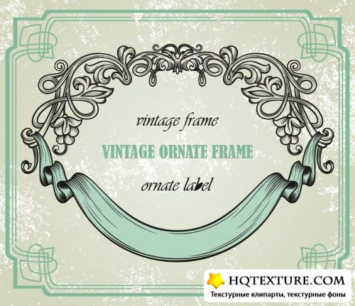 Vintage Frames and Design Elements