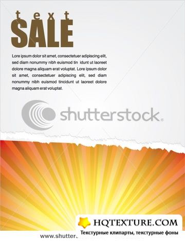 Advertising flyer discounts - Stock Vectors