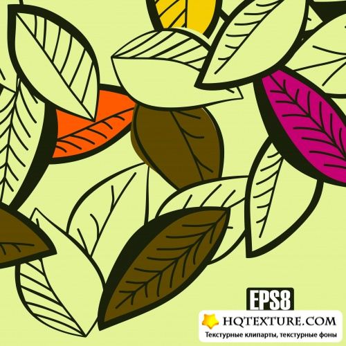 Backgrounds leaves - Stock Vectors 