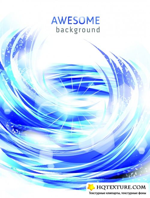 Blue Awesome Backgrounds Vector