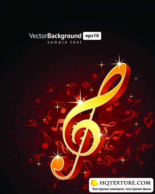 Musical Backgrounds Vector