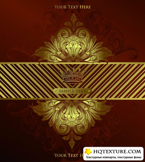 Royal Style Labels Vector