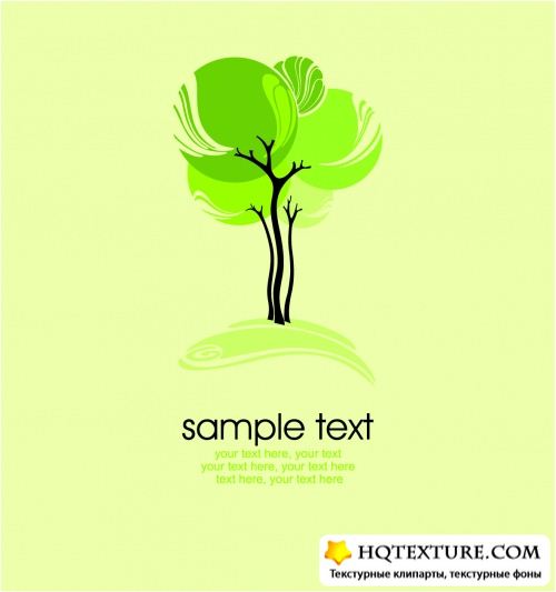 Stylish Spring Cards Vector