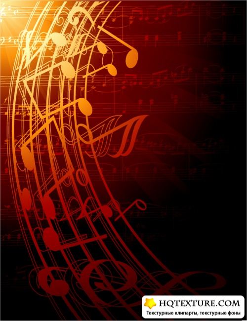 Vector music backgrounds