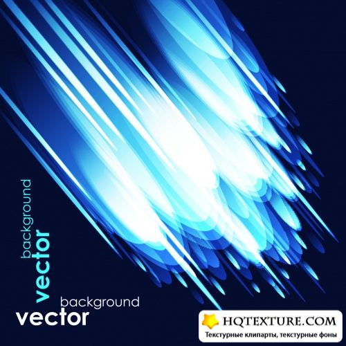 Blue Glowing Backgrounds Vector