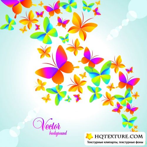 Spring Floral Cards Vector 2