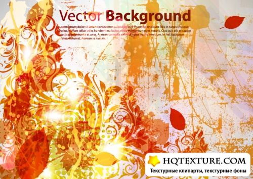 Orange Grunge Backgrounds - Vector Stock