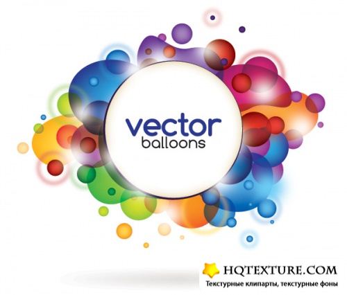 Vector Balloons Card