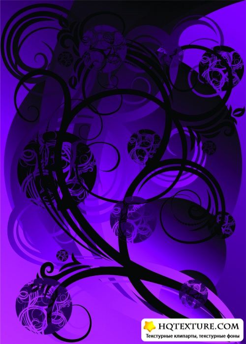 Stock: Purple and Black background 