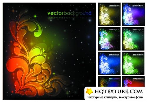 Abstract Color Backgrounds Vector 2