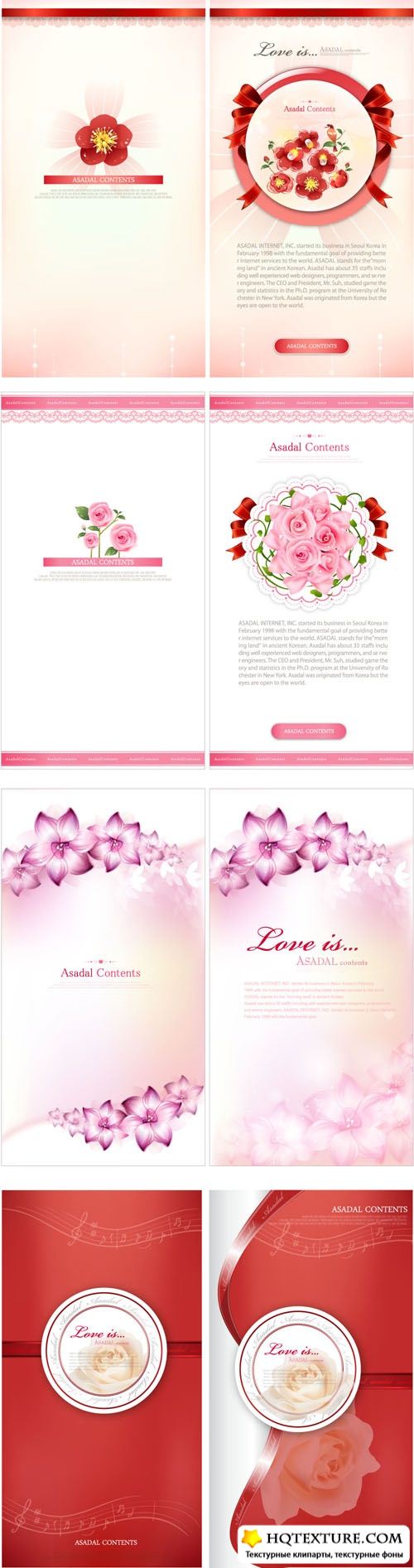 Romantic backgrounds and cards 2