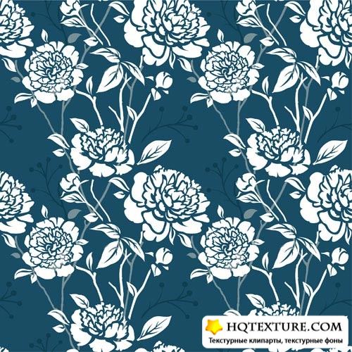 Stock Vector: Seamless vintage floral pattern |      
