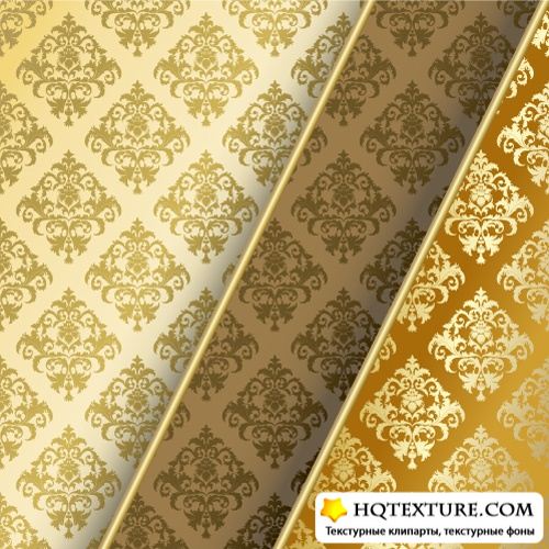 Background with gold flowers