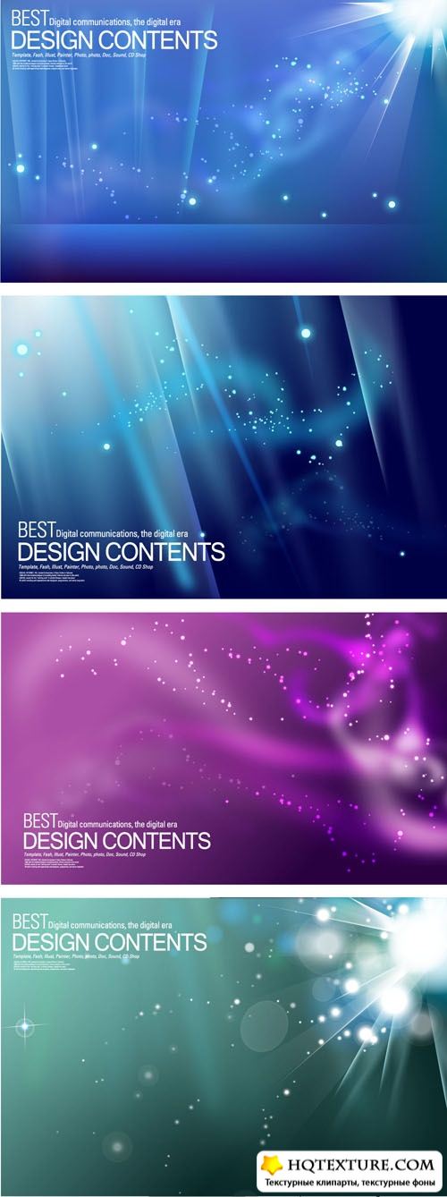 Abstract galaxy backgrounds
