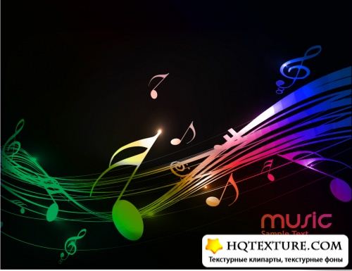 Musical Backgrounds Vector 2