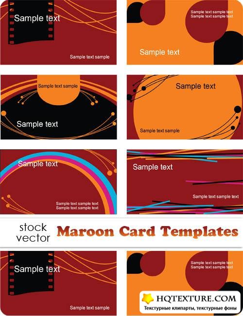   - Maroon Card Templates