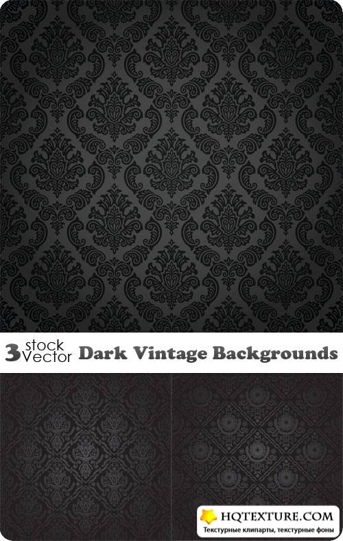 Dark Vintage Backgrounds Vector