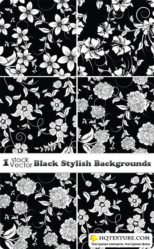 Black Stylish Backgrounds Vector