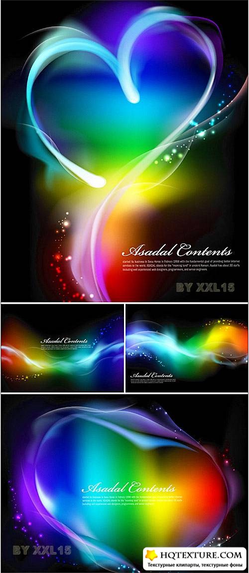 Glowing colorful backgrounds